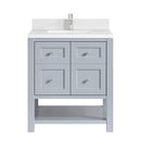 James Martin Breckenridge 30" Single Bathroom Vanity, Serenity Blue