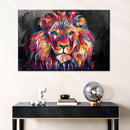 Lion's Gaze Abstract Color Wall Art