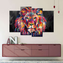 Lion's Gaze Abstract Color Wall Art