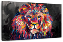 Lion's Gaze Abstract Color Wall Art
