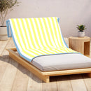 Oversized Striped Border Cabana Beach Towel - Santa Cruz by Great Bay Home