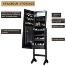Mirrored Jewelry Cabinet Armoire Organizer w/ LED lights by LJGDeals
