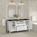 James Martin Myrrin 60" Double Bathroom Vanity, Bright White