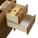 James Martin Laurent 60" Dual Mount Single Bathroom Vanity, Honey Oak