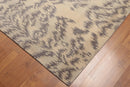 6' x 9' Hand Knotted Modern Abstract 100% Wool Area rug Beige