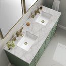 James Martin Chicago 60" Double Bathroom Vanity, Smokey Celadon