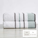 Decorative Cotton Stripe Bath Towel Set - Noelle Collection by Great Bay Home
