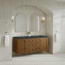 James Martin Laurent 60" Dual Mount Double Bathroom Vanity, Honey Oak