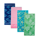 Cotton Velour Beach Towel - Maui Collection by Great Bay Home