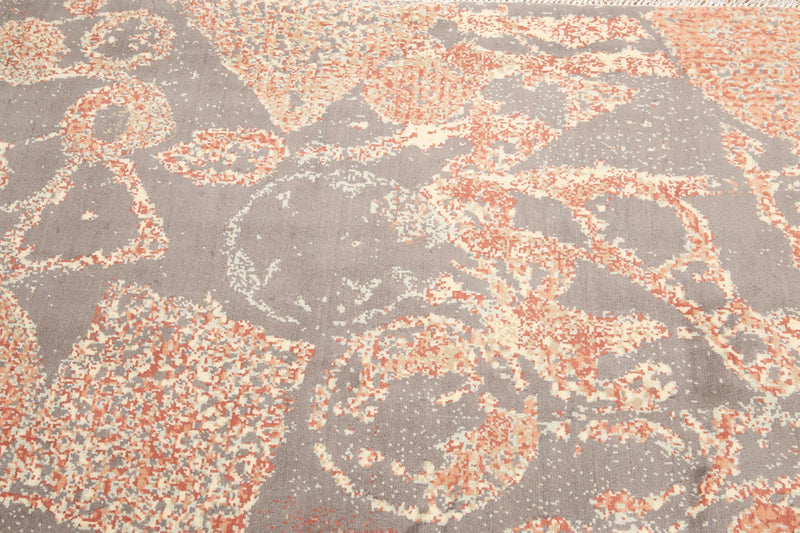 6x9 Gray Hand knotted 100% Wool Persian Oriental Area Rug