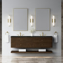 James Martin Allamari 72" Floating Double Bathroom Vanity, Sable