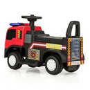Kids 6V Battery Powered Electric Ride On Fire Truck by LJGDeals