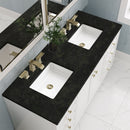 James Martin Chicago 60" Double Bathroom Vanity, Glossy White