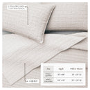 100% Cotton Honeycomb Waffle Garment Washed Quilt Set - Genevieve Collection by Great Bay Home