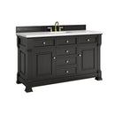 James Martin Brookfield 60" Single Bathroom Vanity, Black Onyx