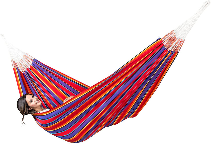 Premium Brazilian Style Double Hammock with Universal Stand