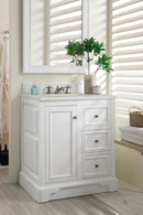 James Martin De Soto 30" Single Bathroom Vanity, Bright White