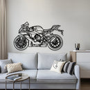 2024 YZF-R1 Metal Motorcycle Wall Art - MT1424