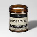 Yarn Stash 9oz Funny Soy Candle by Malicious Women Co | Organic Clean Burn Home Fragrance Gift Candle