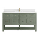 James Martin Breckenridge 60" Single Bathroom Vanity, Smokey Celadon
