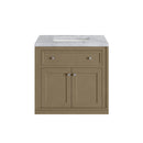 James Martin Chicago 30" Single Bathroom Vanity, Walnut Whisper
