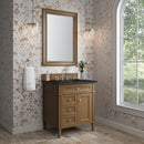 James Martin Brittany 30" Single Bathroom Vanity, Saddle Brown