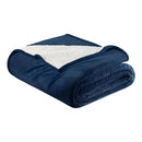 Velvet Plush Sherpa Bed Blanket - Sherpa Fleece Collection by Great Bay Home