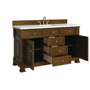 James Martin Brookfield 60" Single Bathroom Vanity, Honey Oak