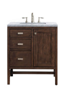 James Martin Addison 30" Single Bathroom Vanity, Mid-Century Acacia