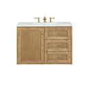 James Martin Laurent 36" Dual Mount Single Bathroom Vanity, Light Natural Oak