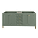 James Martin Chicago 72" Double Bathroom Vanity, Smokey Celadon