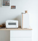 Bread Box - Vertical - Steel + Wood
