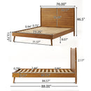 Cohron Solid Wood Platform Bed (Cal King)