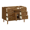 James Martin Laurent 48" Dual Mount Single Bathroom Vanity, Honey Oak