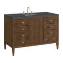James Martin Myrrin 48" Single Bathroom Vanity, Mid-Century Walnut