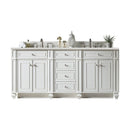 James Martin Bristol 72" Double Bathroom Vanity, Bright White