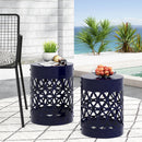 Outdoor Metal Set of 2 End Table
