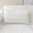 Yellow and cream daisy floral embroidery pillow cover living room by Decorbites