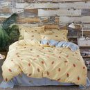 GobekUsa Cartoon Printed Bedding Set: Bed Sheet, Duvet Cover, Pillowcases