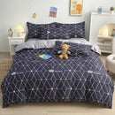 GobekUsa Cartoon Printed Bedding Set: Bed Sheet, Duvet Cover, Pillowcases