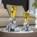 GobekUsa Crystal Candle Holder: Elegant Table Centerpiece for Romantic Events & Home Decor