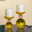 GobekUsa Crystal Candle Holder: Elegant Table Centerpiece for Romantic Events & Home Decor