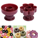 Yellow and white donut cutter baking tools kit for kitchen by Decorbites