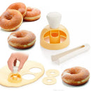 Yellow and white donut cutter baking tools kit for kitchen by Decorbites