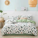 GobekUsa Flowers Print Cotton King Size Bedding Set, Soft & Comfortable Duvet Cover Set