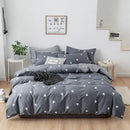 GobekUsa Flowers Print Cotton King Size Bedding Set, Soft & Comfortable Duvet Cover Set