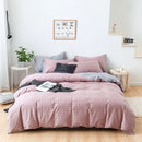 GobekUsa Flowers Print Cotton King Size Bedding Set, Soft & Comfortable Duvet Cover Set