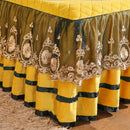 GobekUsa Crystal Velvet Bedspread Set with Super Soft Quilting & Lace Bedskirt