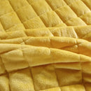 GobekUsa Crystal Velvet Bedspread Set with Super Soft Quilting & Lace Bedskirt