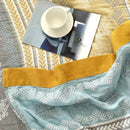 GobekUsa 100% Cotton Stripe Gauze Towel Quilt - Double/Single - Summer Cool Sheet, Air Conditioning Blanket - Perfect for Travel & Home